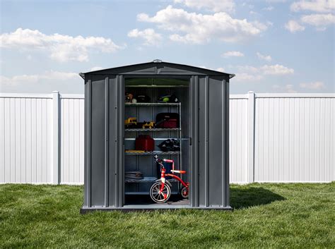 They provide the galvanized metal framework foundation to add a strong floor if your shed is placed on grass, gravel, or bare earth. . Arrow classic steel storage shed